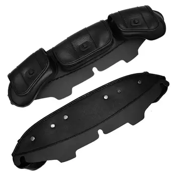 

Motorcycle Windshield Bags Saddle 3 Pouch Pocket Fairing Pouch Tool Bag Fit For Harley Touring Electra Street Glide