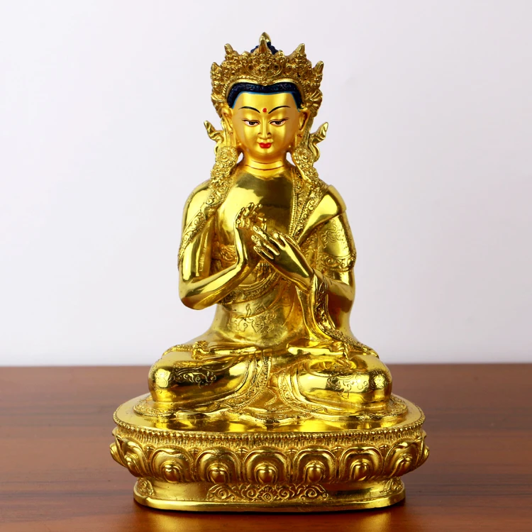 Набор 5 шт. статуя Будды пять дхьяни буддизм Vairocana Aksobhya Ratnasambhava Amitabha Amoghasiddhi позолоченная статуя Будды