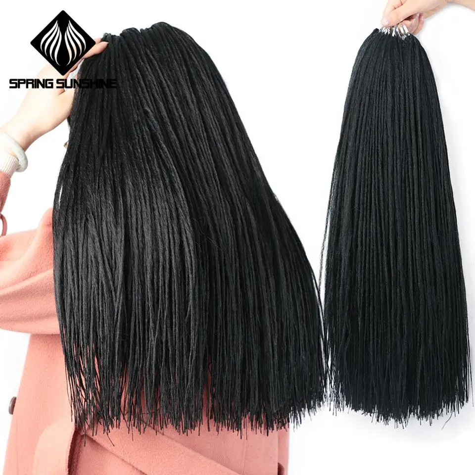 

Spring sunshine 24" Yoruba Loc Soft Dreadlocks Hair Extensions Natural 2X Freetress Braid Crochet Hair Syntheic Braids Hair Bulk