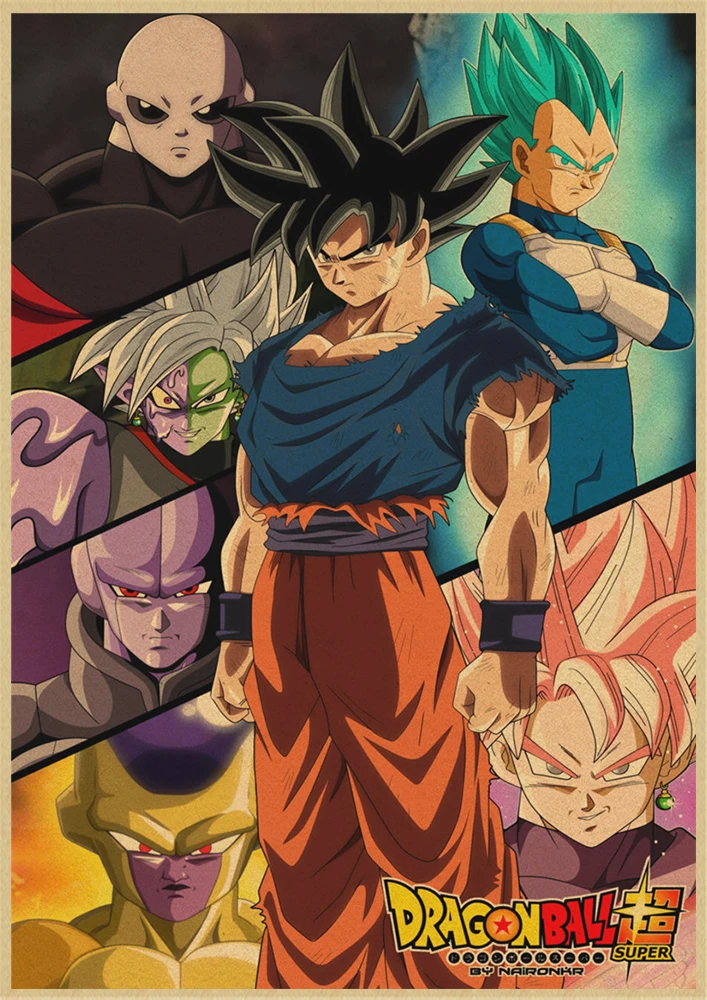Dragon Ball японского аниме фильм винтажные плакаты хорошего качества печатный плакат на стену в стиле ретро комнаты декоративная живопись дома