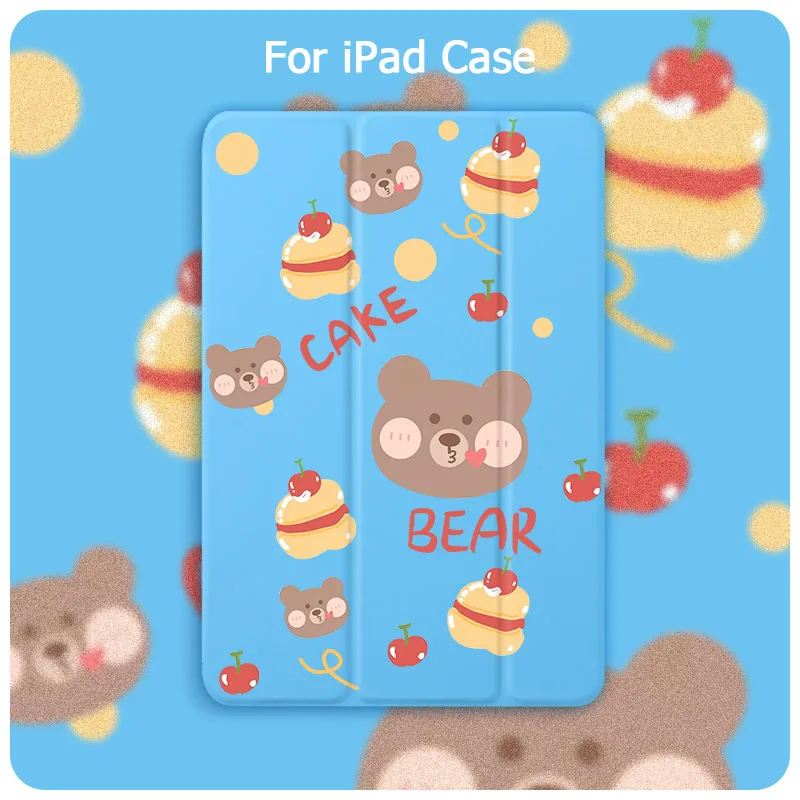Мягкий милый чехол с мишками для iPad магнит Mini 5 4 3 Чехол Air 2 Pro 2020 11 '' складной