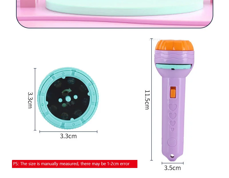 Projecteur Histoire Enfants Avec 26 Disques 103 Images | Lampe Torche Jouet éducative, Dinosaures, Lettres, Pour S'endormir - 2