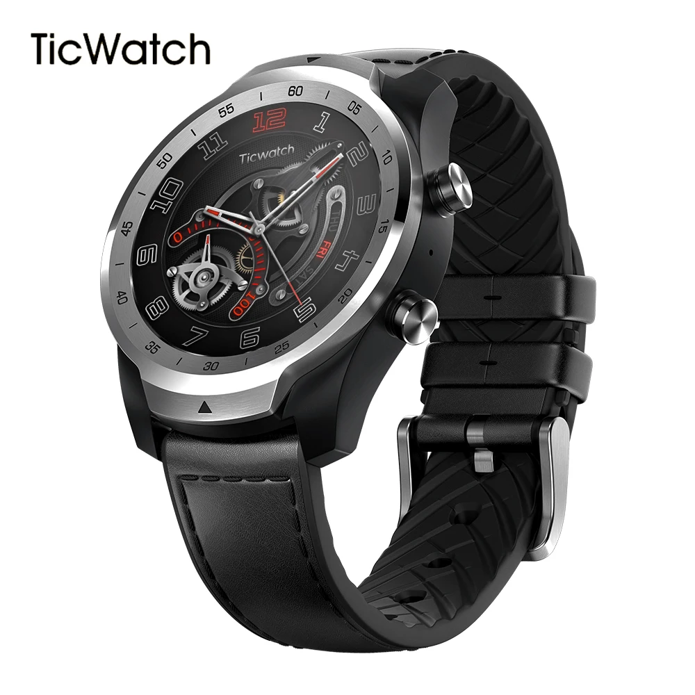 Смарт-часы Ticwatch Pro с Bluetooth, водонепроницаемые Смарт-часы с поддержкой NFC Pay men ts/Google Assistant от Google Smartwatch для мужчин