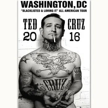 

J0046 Ted Cruz New USA Famous Star Great Man Wall Sticker Silk Poster Art Light Canvas Home Decoration