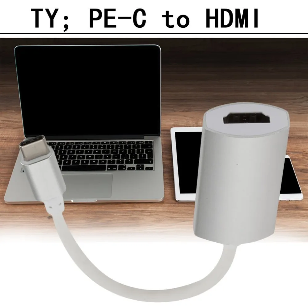 Usb type C к HDMI адаптер, USB 3,1(USB-C) к HDMI адаптер конвертер «Папа-мама» для MacBook Smasung S8