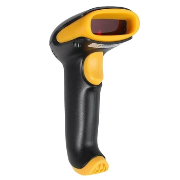 

Barcode Scanner 2-In-1 2.4Ghz Wireless & Usb2.0 Wired Hand Held Barcode Reader 1D Automatic Bar Code Reader 328 Feet Transmiss
