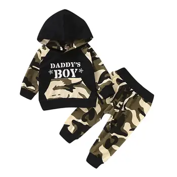 

Children Clothes Spring Summer Camouflage Toddler Boys Clothes T-shirt + Pants Sports Suit For Baby Boys Kids Clothes 1 2 4 Year