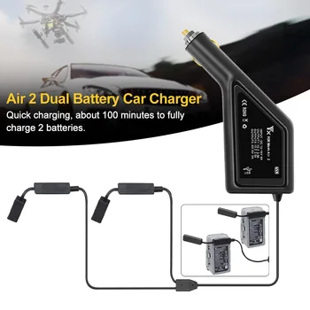 

Outdoor Camping USB Port Travel Portable Drone Accessories Quick Charging Dual Battery Car Charger Lightweight For Mavic Air 2