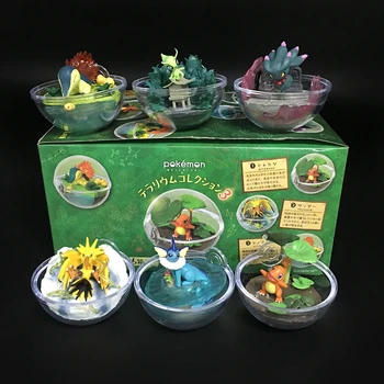 

Pokemon Blind Box Transparent Elf Ball Scene 4 Zapdos Charmander Vaporeon Transparent Egg Elf Doll Scene Toy
