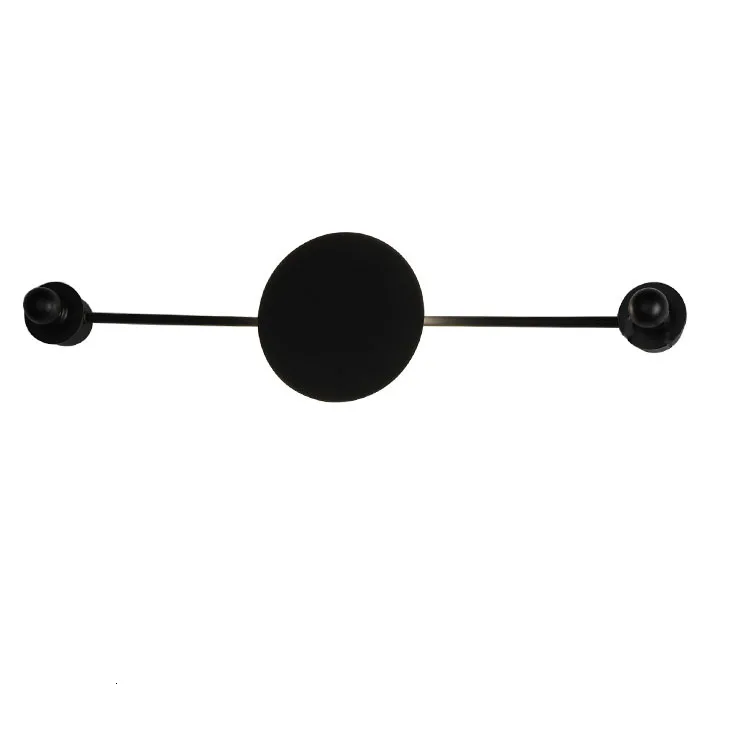 

Home Decoration Minimalist Designer Style Matt Black Circular Led Wall Lamp For Home Bedroom Light Lampara De Pared Wandlamp