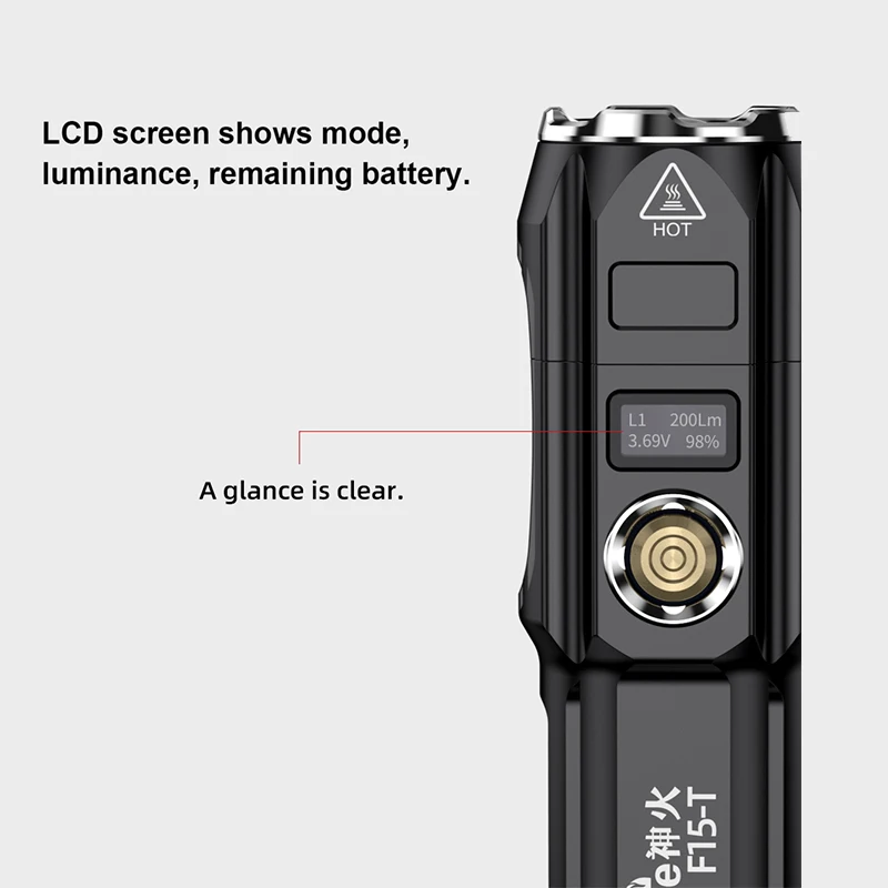 US $35.49 SupFire F15T 36W Higt Powerful Flashlight With USB Charge EDC Tactical Light Camping Lantern Self Defense Waterproof LED Torch