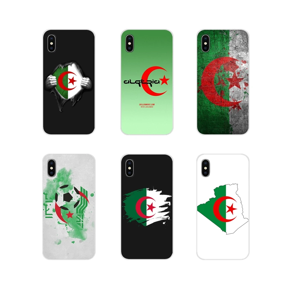 

For Samsung Galaxy J1 J2 J3 J4 J5 J6 J7 J8 Plus 2018 Prime 2015 2016 2017 Soft Transparent Case Cover Algeria Flag banner poster
