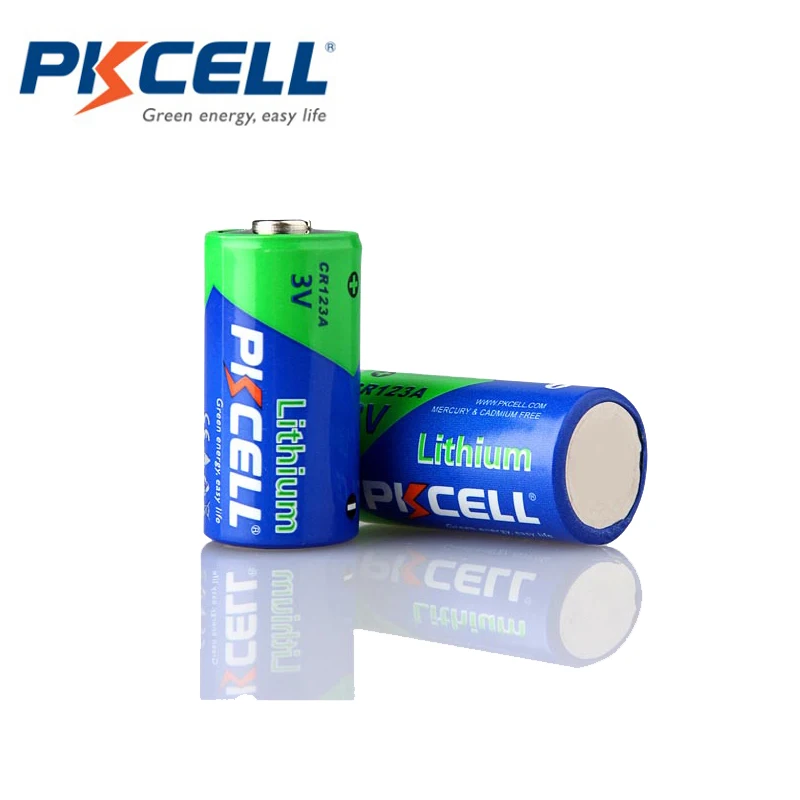 4 упаковки * PKCELL CR123A 1500 мАч 3 в литиевая батарея CR123 CR 123 123A 16340 CR17345 17345 первичные