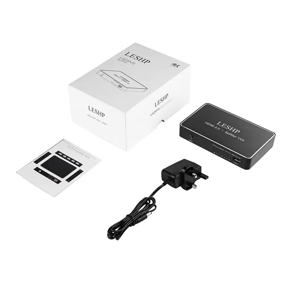 UK Plug Мини-Коммутатор HDMI 4 K HD1080P 4 порта HDMI Переключатель Селектор сплиттер Met Hub IR afstandard для HD tv DVD tv BOX Z2 - Цвет: UK Plug