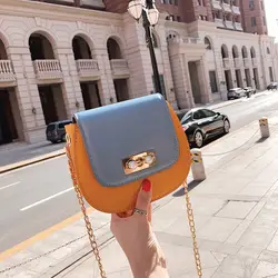 Женская сумка, новинка 2019, стильная элегантная сумка в Корейском стиле, однотонная, универсальная сумка через плечо, квадратная сумка на