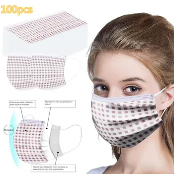 

Disposable Face Mask Personal 3ply Ear Loop Mondmasker Mondkapjes Mascherine Mascarilla Masque Mouth Cover Fashion For Adult