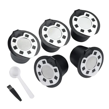 

5 Pack Capsules Refillable Set - Reusable Coffee Pods Coffee Filter for Nespresso Cups Line Compatible