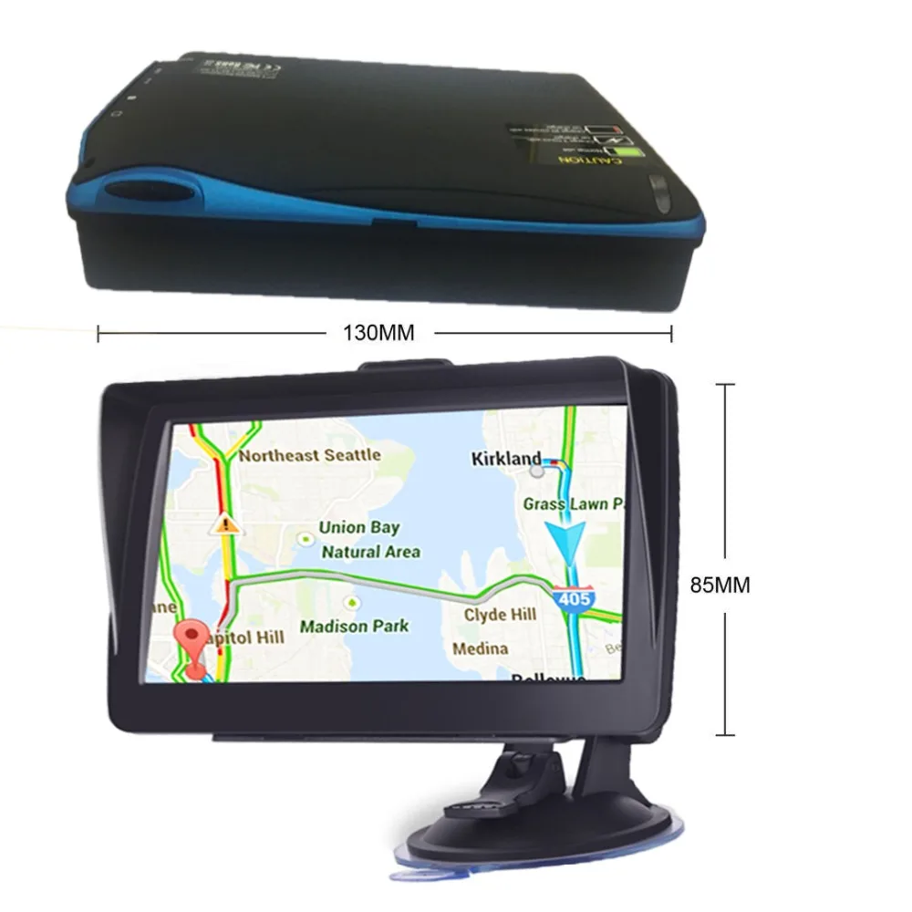 Автомобильный gps-навигатор 7 дюймов HD gps-навигатор для carFM Bluetooth Голосовая Автомобильная сигнализация автомобильная навигация с зажимом от солнца 256 Мб новейшая модель ЕС