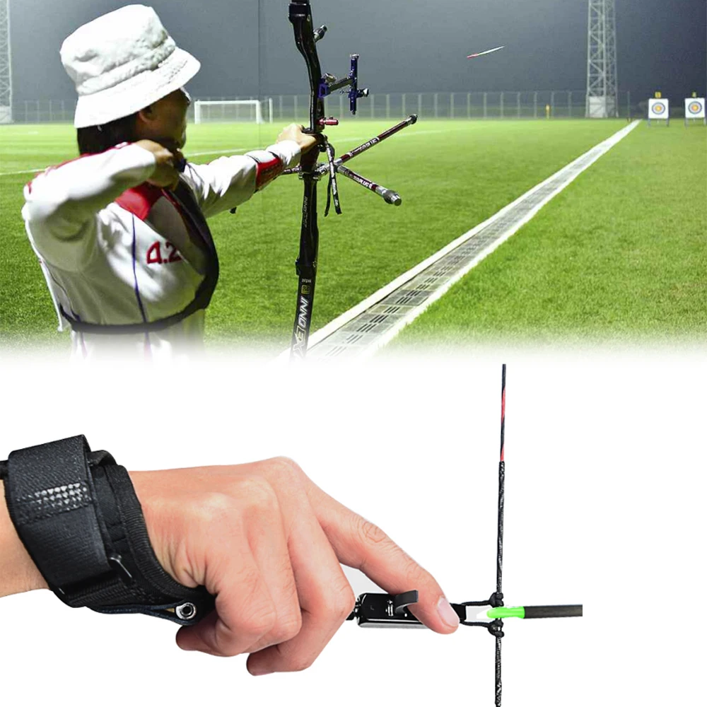 

Hunting Archery Caliper Release Compound Bow Release Caliper Trigger Wristband Grip Shooting Professional Arrow Bow Strap