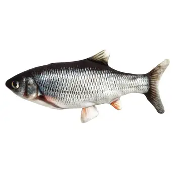 

Electric Simulation Fish Cat Mint Pet Toy Funny Vibrating Jump Fish Catnip Pet Toy Chargeable