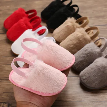 

Newborn Baby Girls Boys Shoes First Walkers Soft Sole Toddler Solid Shoes