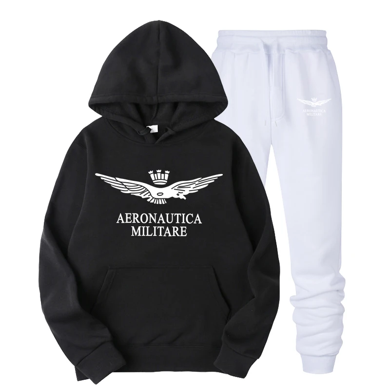 

Sportswear dos Air force homens calзas terno outono e inverno moletom com capuz fatos de treino roupas casuais sportswear camiso