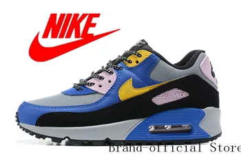 

NIKE AIR MAX 90 women's Running Shoes Air Cushion Breathable Running Shoes colorful black original Size 36-39