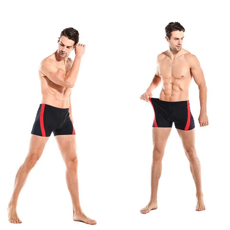 Plus Size Swimwear Breathable Swimming Trunks Waterproof Quick-drying Swim Boxer Shorts High Elastic Beach Swimsuit