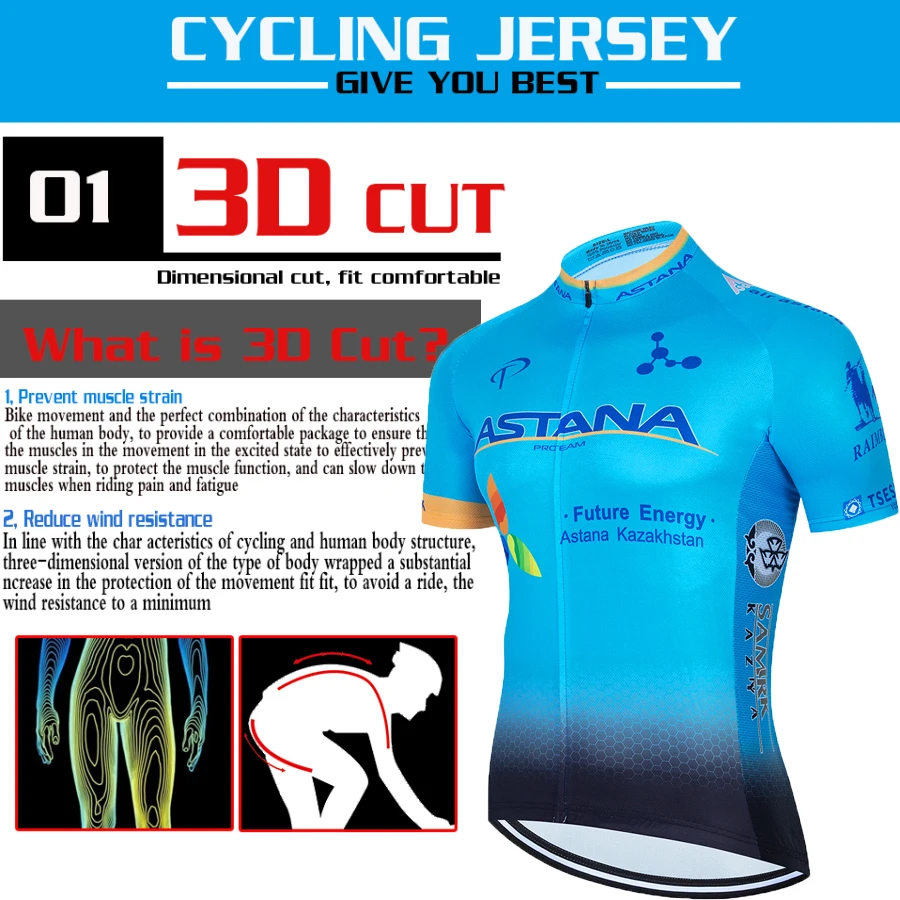 Astana summer Bicycle Cycling Clothing  