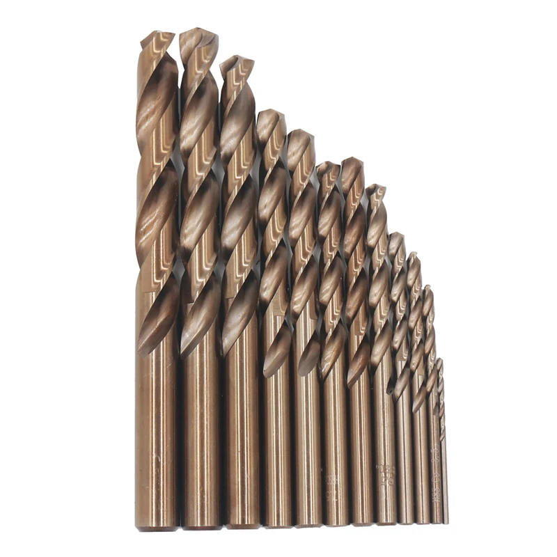 50Pcs 1.0mm-3.0mm HSS Mini Drill Twist Drill Bits Set Straight Shank Woodworking Metal Plastic Tools 13 Pcs 1.5mm-6.5mm