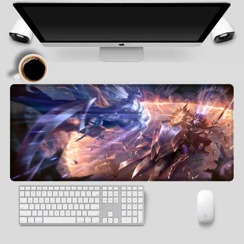 Sale League Of Legends Leona Mouse Pad Gaming MousePad Large Big Mouse Mat Desktop Mat Computer Mouse pad For Overwatch