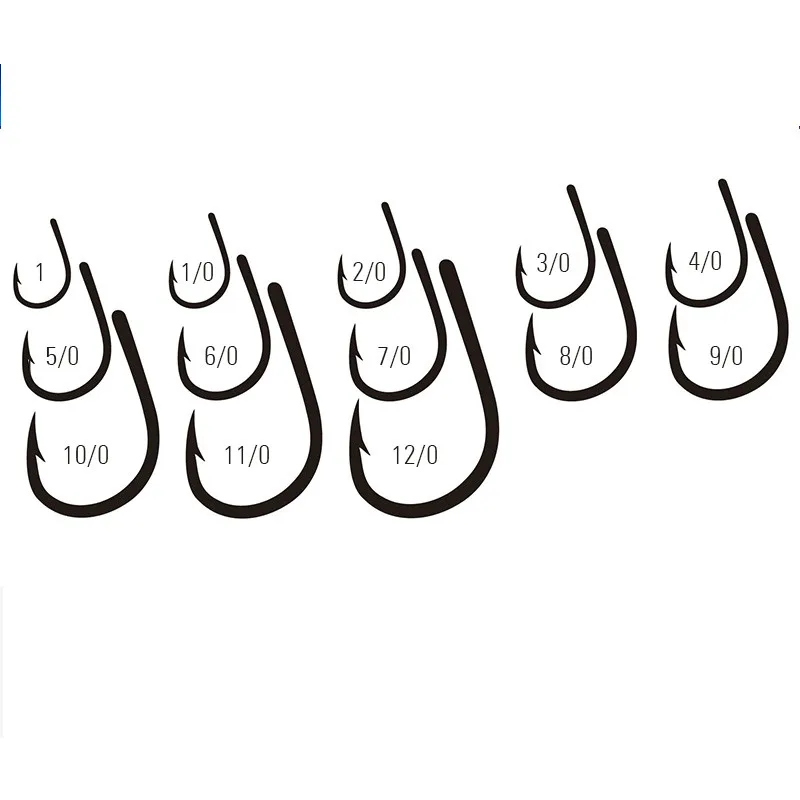 50pcs Mustad Hooks Jig Bait Deep Ocean  10827np# 4X Strong  Barbed Fishhook  Pesca Anzol Iron Board