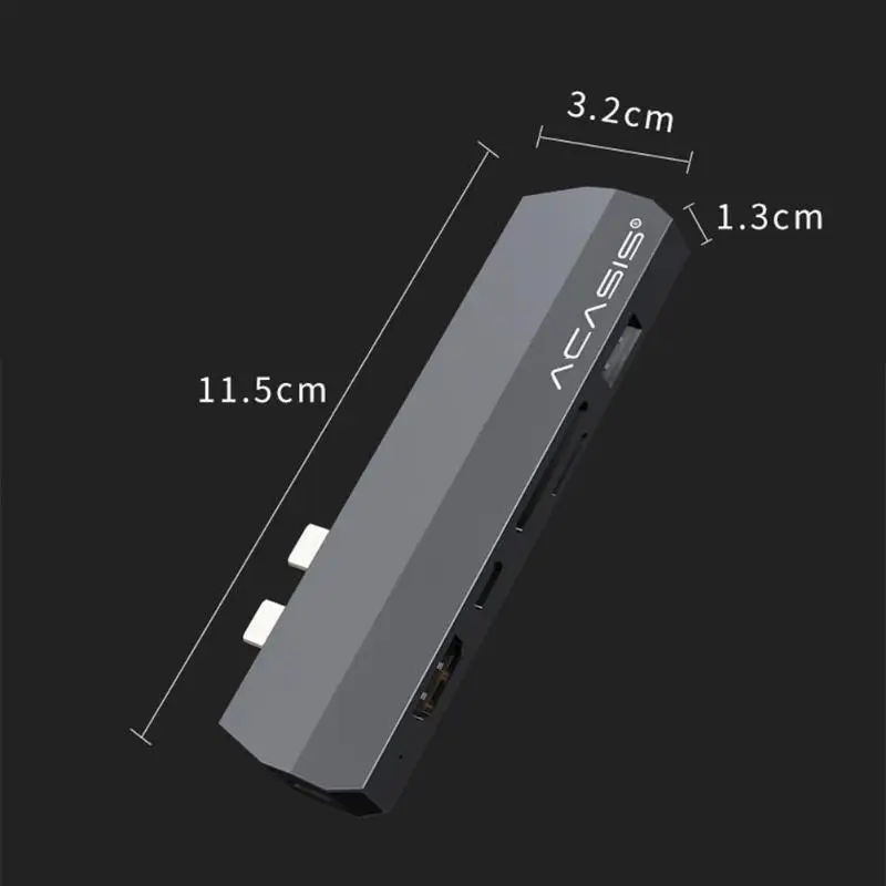Usb type-C концентратор к HDMI адаптер 4K Thunderbolt 3 USB C концентратор с концентратором 3,0 TF sd-ридер слот PD для MacBook Pro/Air