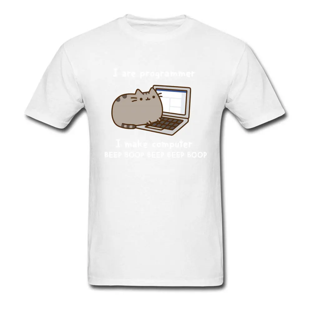 BirthdayCasual Short Sleeve Tops Tees Summer/Autumn 2018 Round Collar Cotton Fabric T-shirts Boy T-shirts programmer_cat_12  programmer_cat_12 white
