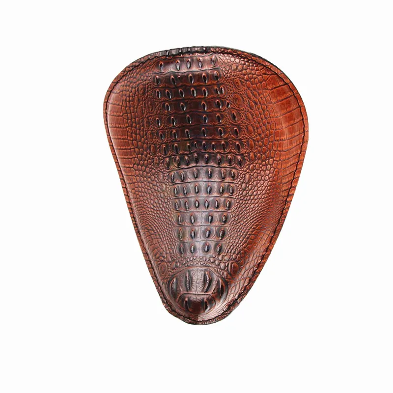 

Retro Alligator Motorcycle Leather Solo Driver Seat For Harley Honda Yamaha Suzuki Kawasaki Chopper Bobber
