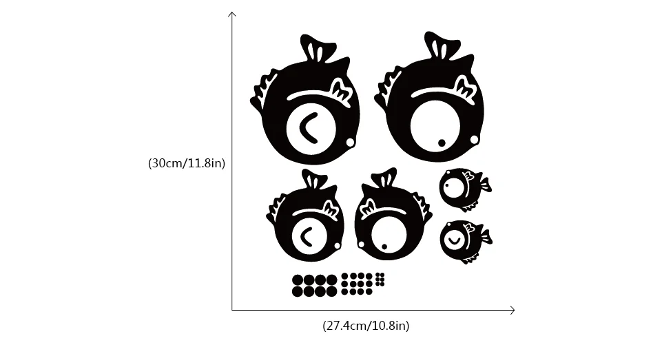 Мужской рыболовный виниловый стикер для переключателя забавная мультяшная рыбка силуэт Наклейка на стену s для детской комнаты спальни гостиной домашний декор - Цвет: 32435554487