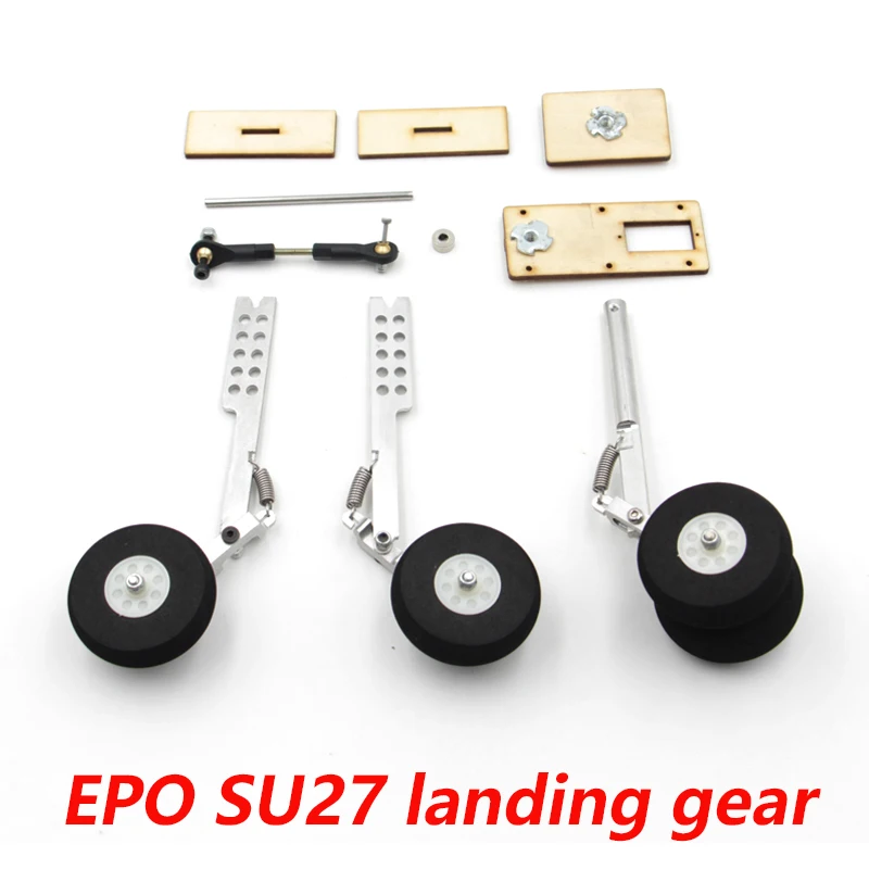 EPO SU27 EPO SU27 Собранный пенокартон алюминиевый посадочный механизм DIY RC набор самолетов с передним рулем для FPV RC самолет с неподвижным крылом - Цвет: EPO SU27