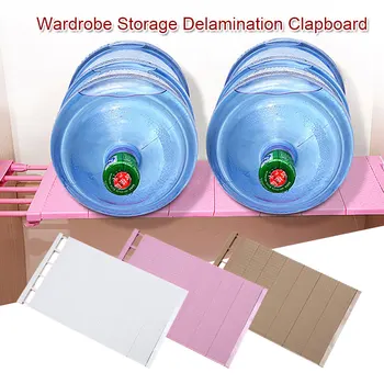 

Closet Storage Board Cabinet Partition Rack Convenient Durable 50-80cm Plastic Stretchable Shoes Organizer