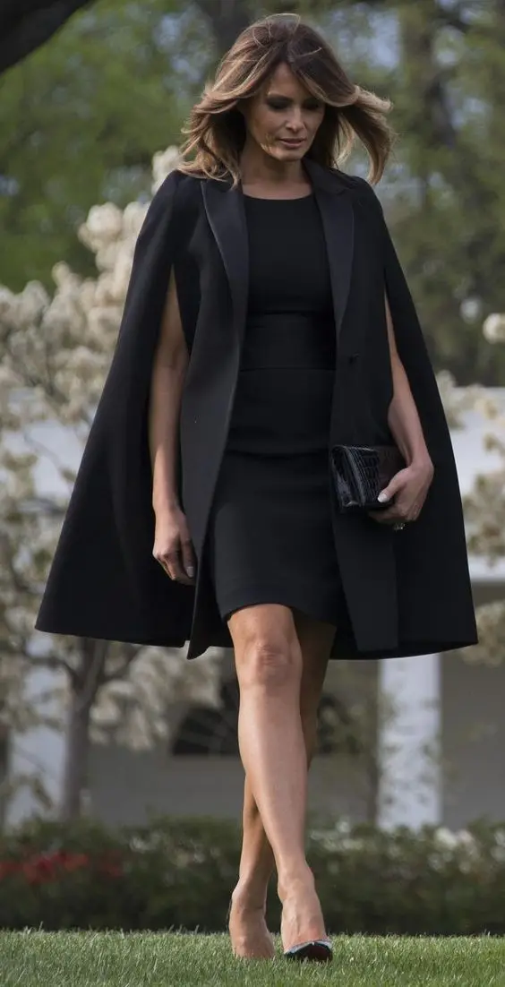 Melania Trump and Brigitte Macron Both 