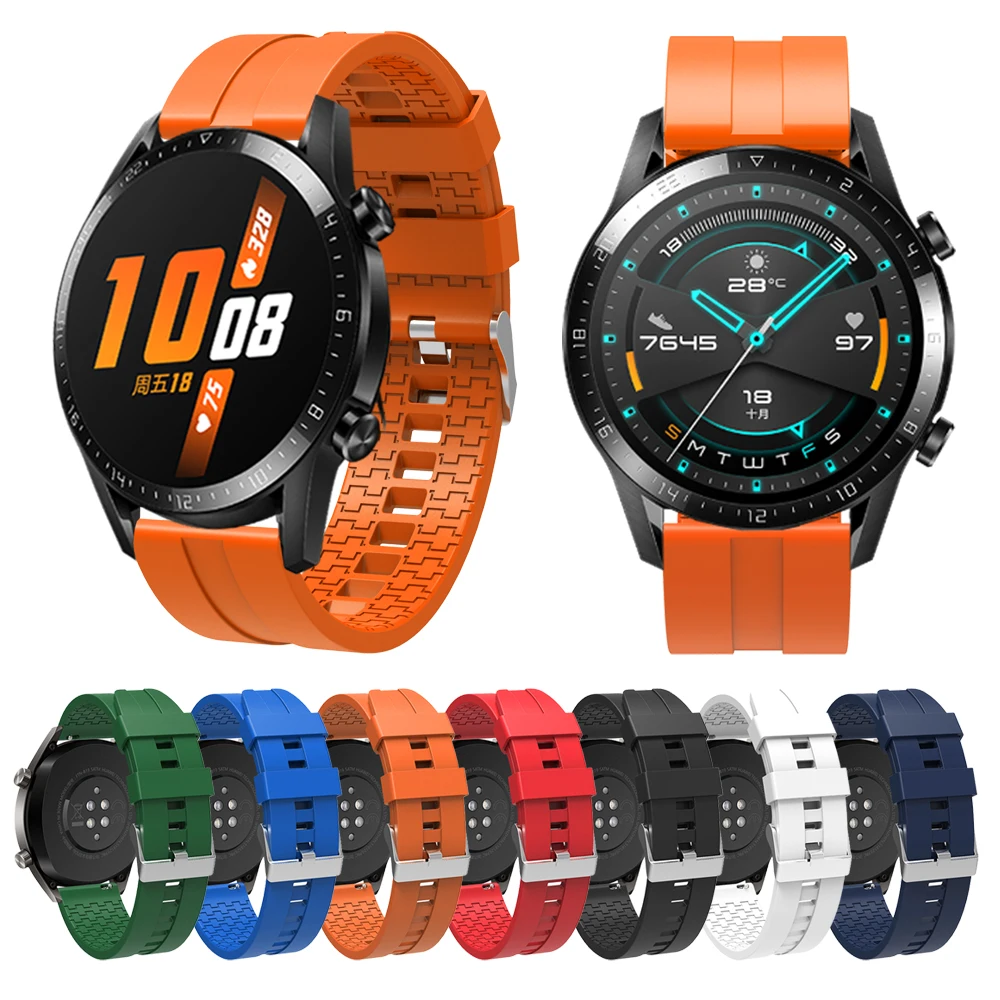 

Replaceable Watchbands for HUAWEI WATCH GT2 Official style Bracelet GT 2 46mm/GT Active 46mm/HONOR Magic Silicone Strap Band