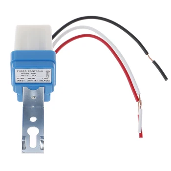 

Automatic On Off Photo switch Auto Photocell street Light Switch DC AC 12V 24V 220V 50-60Hz 10A Photo Control Sensor Switch