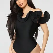 Женский купальник с оборками, слитный купальник, женские слитные костюмы, купальный костюм, Мягкий купальник, пляжная одежда, купальник для женщин