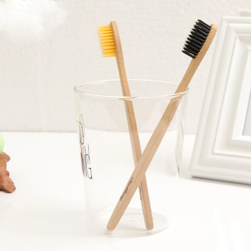 1pcs portable Natural Environmental Bamboo Charcoal Health Toothbrush For Oral Care Teeth Cleaning Eco Medium Soft 2