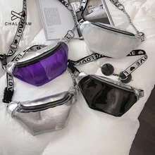 Модная прозрачная поясная сумка для женщин Лето Горячая Распродажа цепочка фиолетовая черная прозрачная поясная сумка женская маленькая нагрудная поясная сумка 568