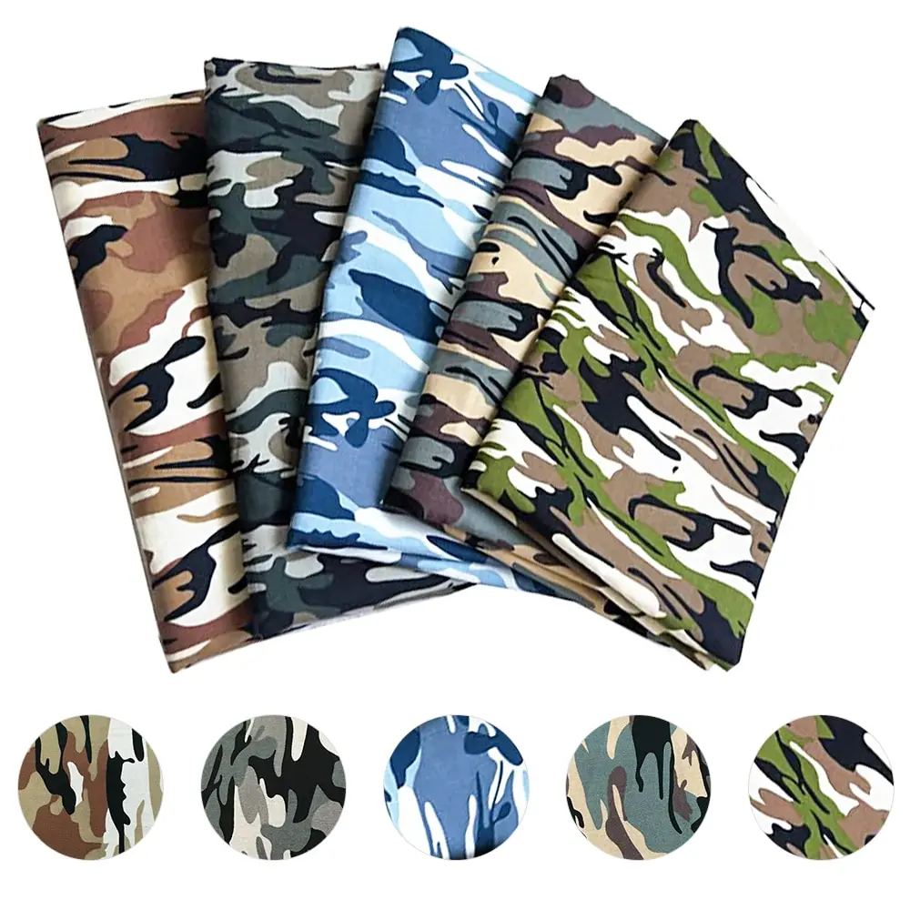 100*145cm Camouflage Printed Cotton Cloth Poplin Fabric Stitched Fabric Cotton Used For Clothing Sewing Patchwork DIY Crafts 1