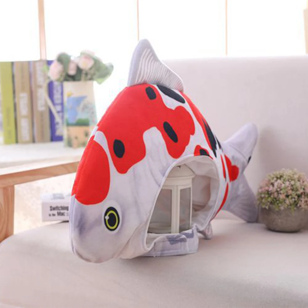 Хит, Lucky carp Hat, игрушка для косплея, реквизит, аксессуары, плюшевая голова, необычная Кепка для косплея тайяки, реквизит для фото, мягкие игрушки