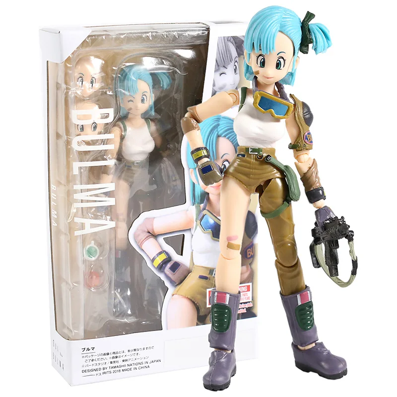 Dragon Ball Z SHF Bulma ПВХ фигурка Коллекционная модель игрушки