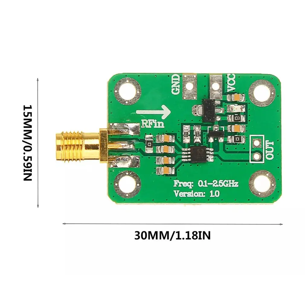 1Pcs 0.1- 2.5Ghz Rf Power Meter Logarithmic Detector Power Detection Dh
