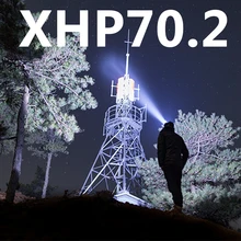 XHP70.2 Новое поступление самая мощная светодиодная фара XHP50.2 zoom Головной фонарь блок питания 7800 мАч 18650 батарея Z90+ 2063
