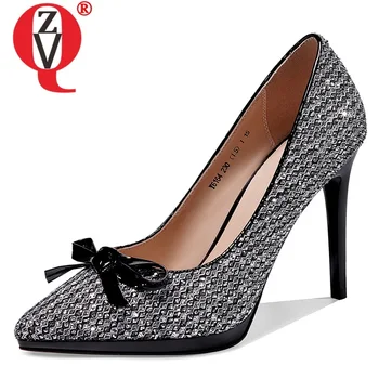 

ZVQ spring new fashion women pumps outside super high heels platform pointed toe party women shoes drop shipping size 33-39